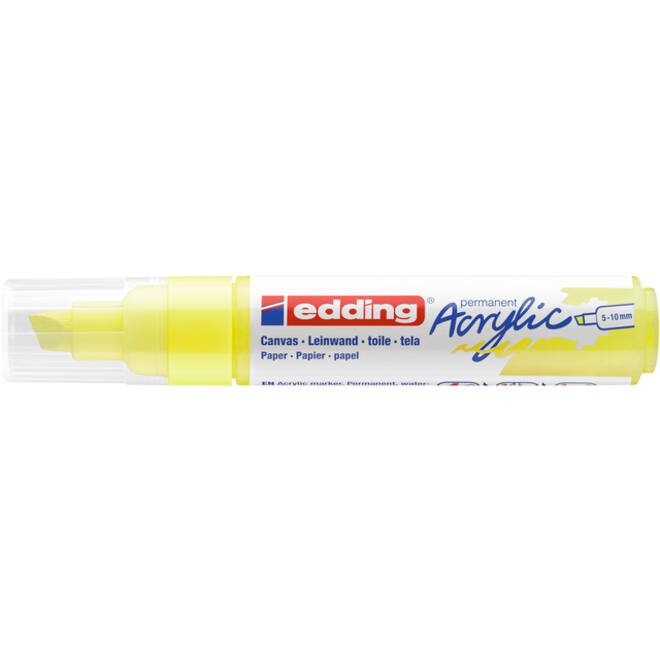 Acrylmarker edding e-5000 breed neon geel