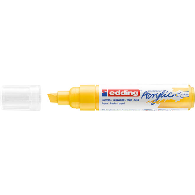 Acrylmarker edding e-5000 breed verkeersgeel
