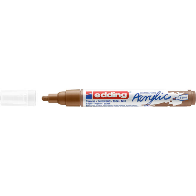 Acrylmarker edding e-5100 medium hazelnoot