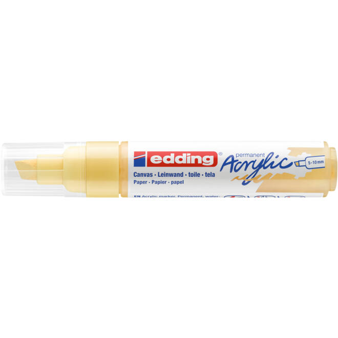 Acrylmarker edding e-5000 breed pastel geel