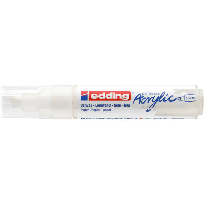 Acrylmarker edding e-5000 breed verkeerswit