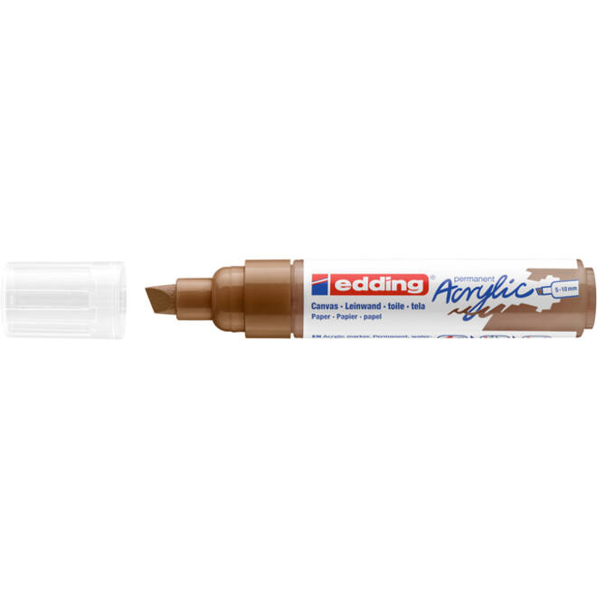 Acrylmarker edding e-5000 breed hazelnoot
