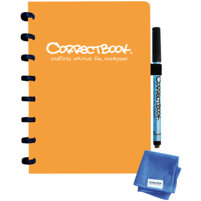 Notitieboek Correctbook A5 lijn 40blz peachy orange