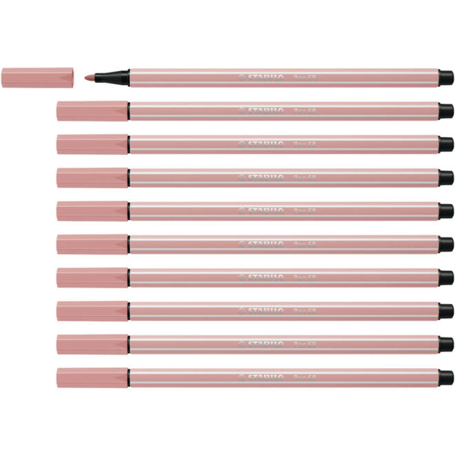 Viltstift STABILO Pen 68/28 medium donkerblush