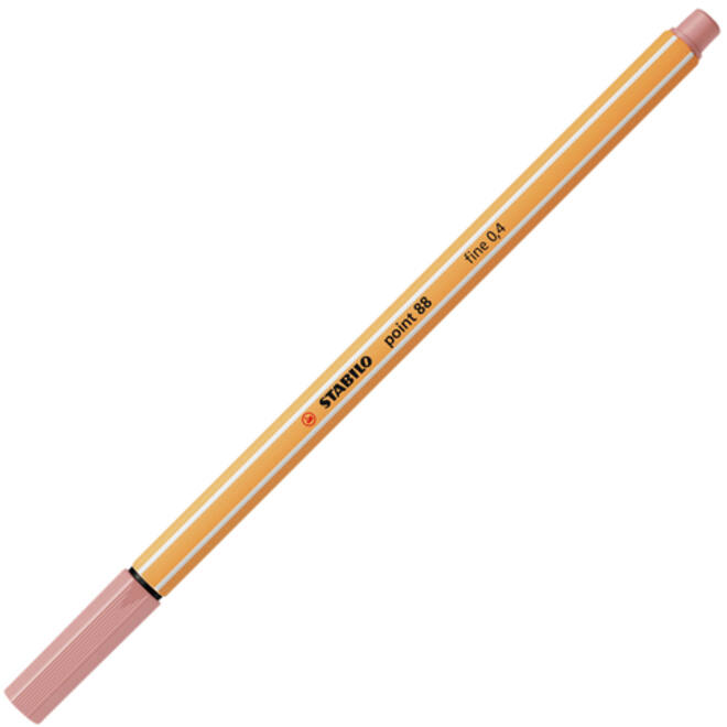 Fineliner STABILO point 88/28 fijn donkerblush