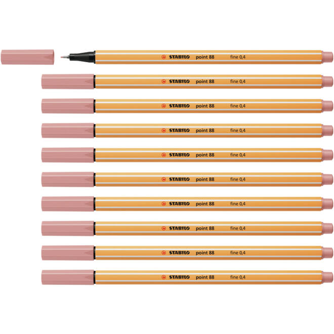 Fineliner STABILO point 88/28 fijn donkerblush