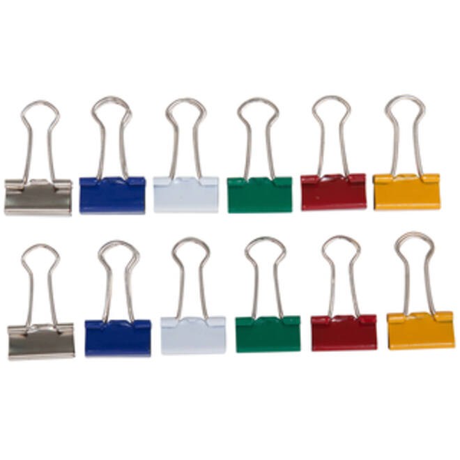 Papierklem MAUL 213 foldback 19mm capaciteit 7mm assorti