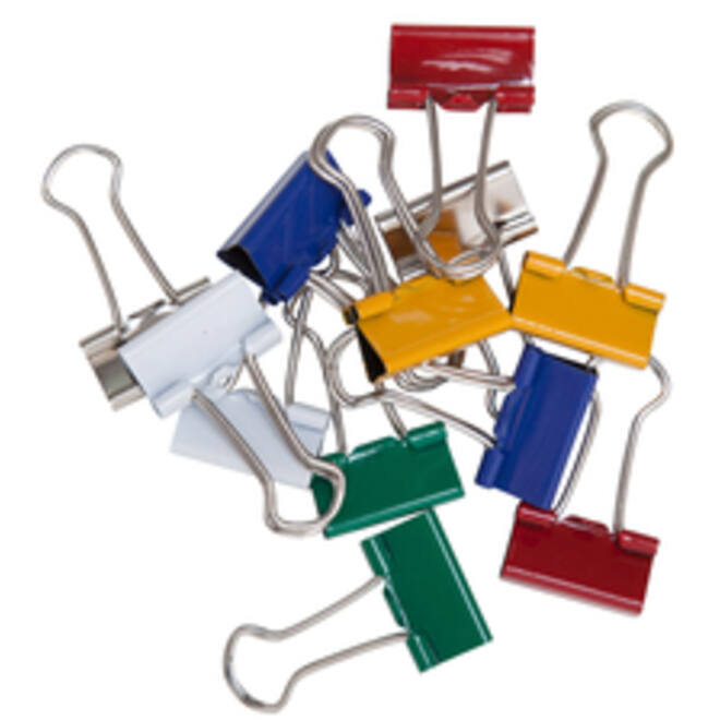 Papierklem MAUL 213 foldback 19mm capaciteit 7mm assorti