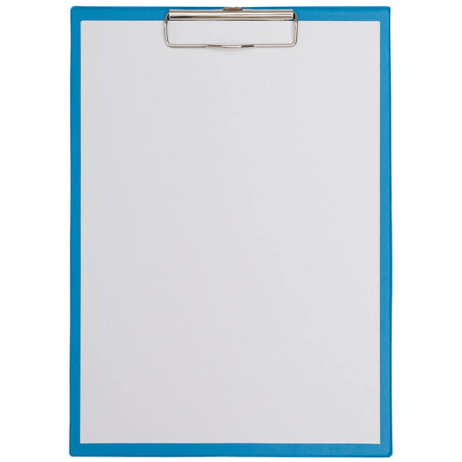 Klembord MAUL A4 staand PVC lichtblauw