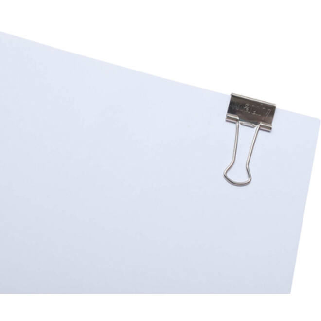 Papierklem MAUL 215 foldback 19mm capaciteit 7mm zilver