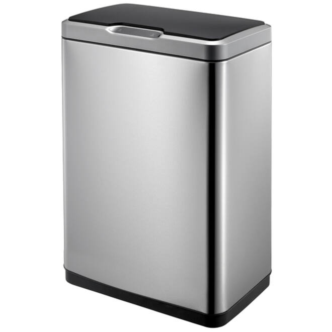 Afvalbak EKO Mirage met sensor 20+20liter RVS mat