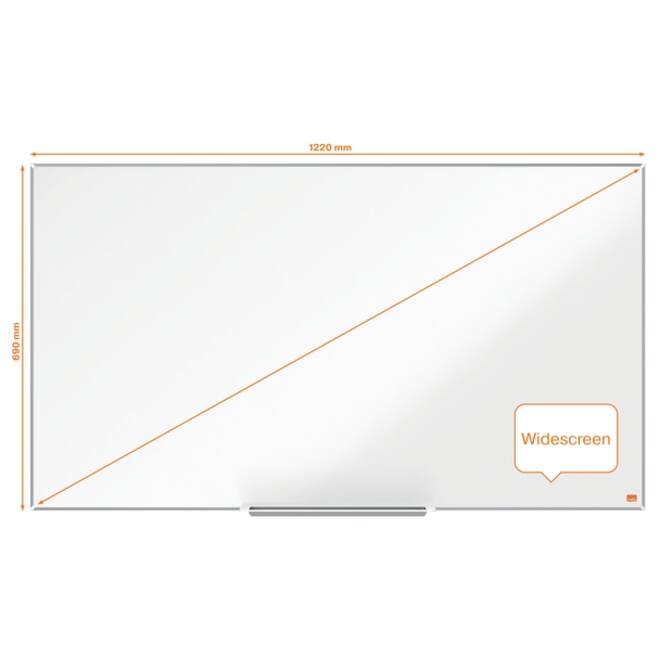 Whiteboard Nobo Impression Pro Widescreen 69x122cm staal