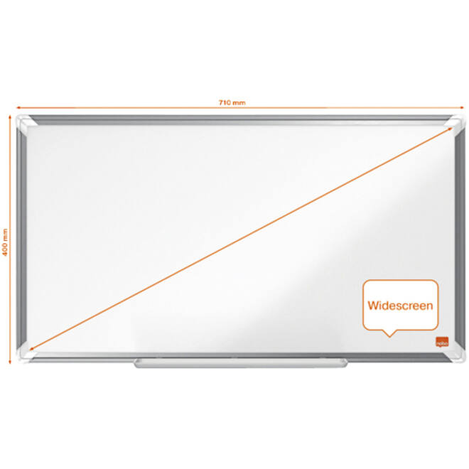 Whiteboard Nobo Premium Plus Widescreen 40x71cm emaille