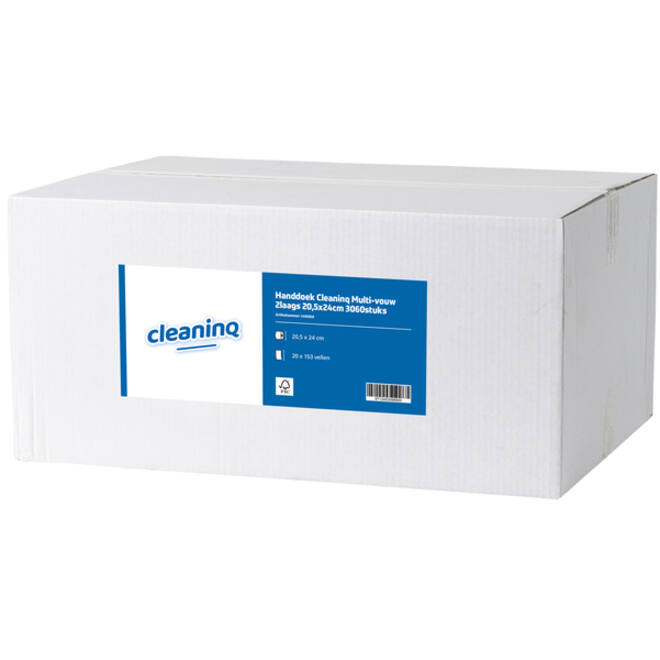 Handdoek Cleaninq Multi-vouw 2laags 24x20.5cm 3060stuks