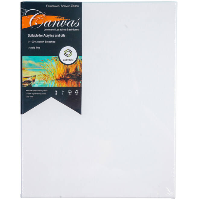 Canvas Conda 24 x 30 cm gebleekt katoen