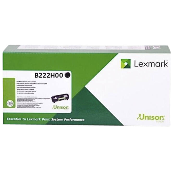 Tonercartridge Lexmark B222H00 zwart