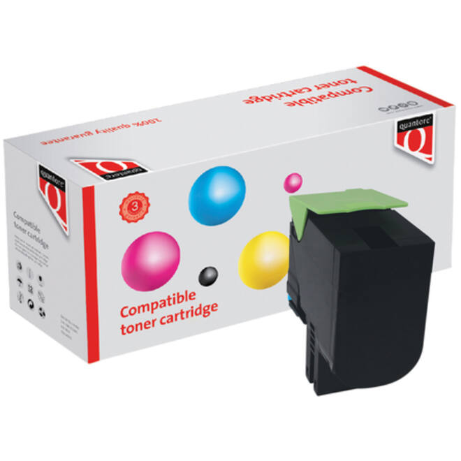 Tonercartridge Quantore alternatief tbv Lexmark 80C2XK0 zwart