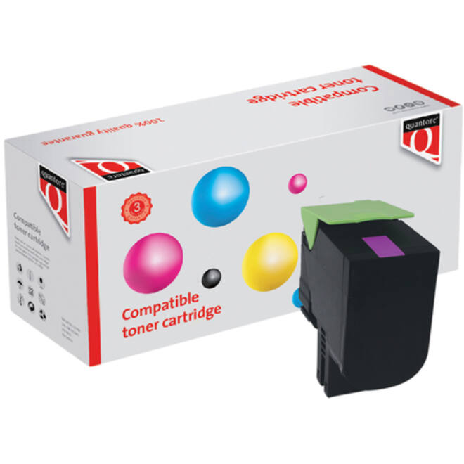Tonercartridge Quantore alternatief tbv Lexmark 71B0H30 rood