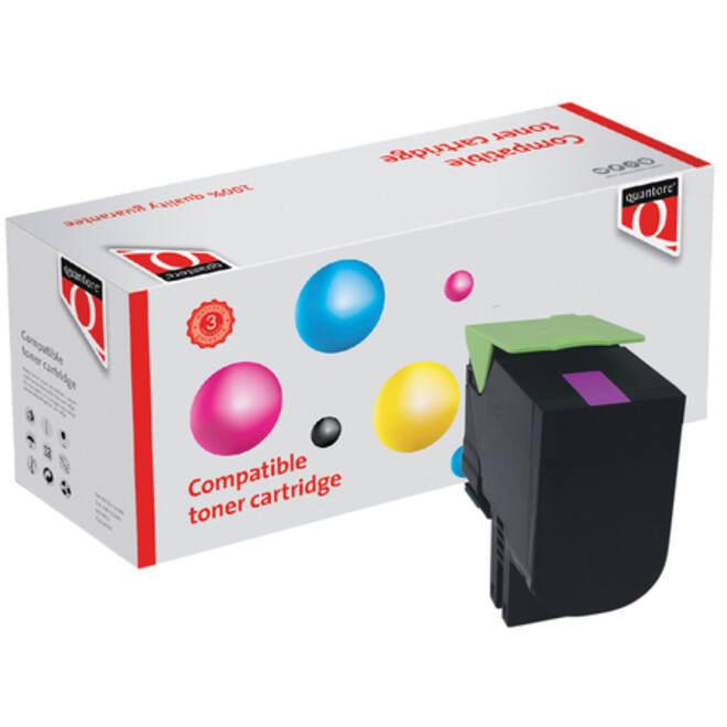 Tonercartridge Quantore alternatief tbv Lexmark 80C2HM0 rood