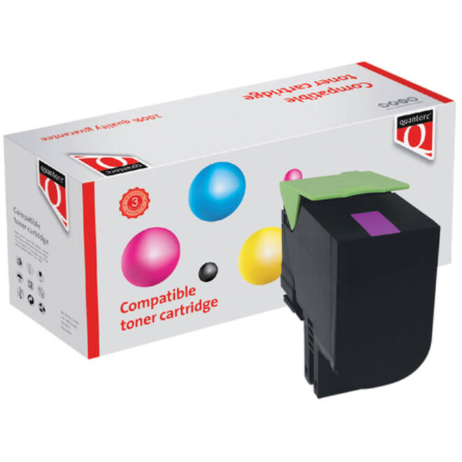 Tonercartridge Quantore alternatief tbv Lexmark 80C2XM0 rood