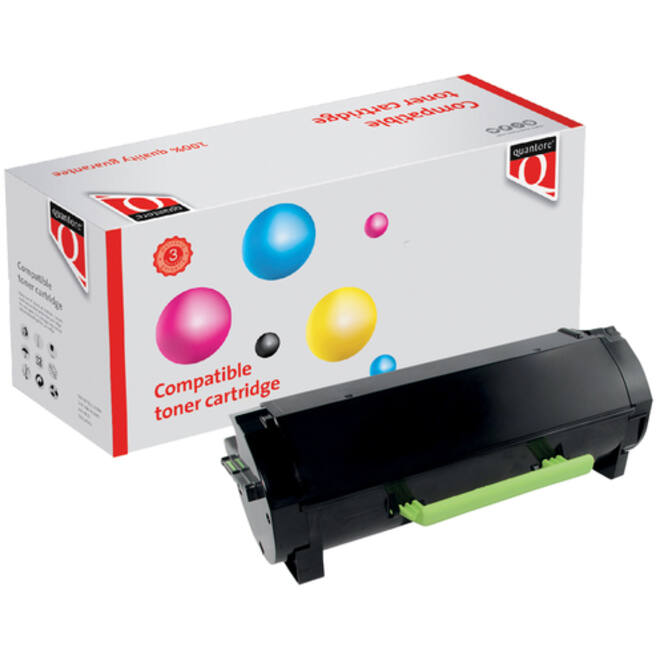 Tonercartridge Quantore alternatief tbv Lexmark 24B6213 zwart