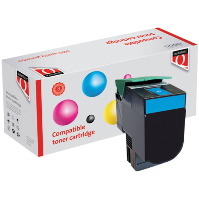 Tonercartridge Quantore alternatief tbv Lexmark C544X2CG blauw