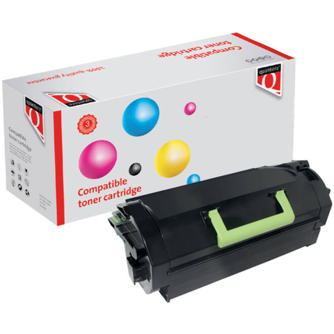 Tonercartridge Quantore alternatief tbv Lexmark 62D2000 zwart