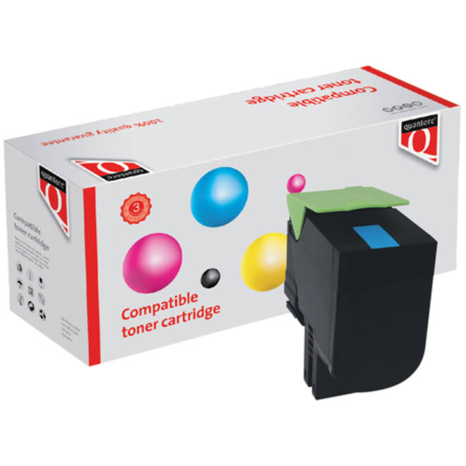 Tonercartridge Quantore alternatief tbv Lexmark 70C0X20 blauw