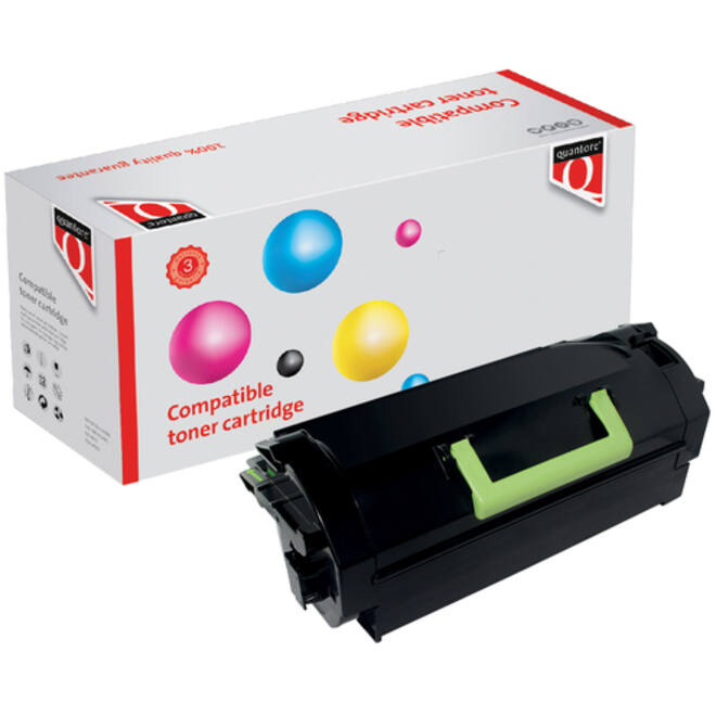Tonercartridge Quantore alternatief tbv Lexmark 62D2X00 zwart