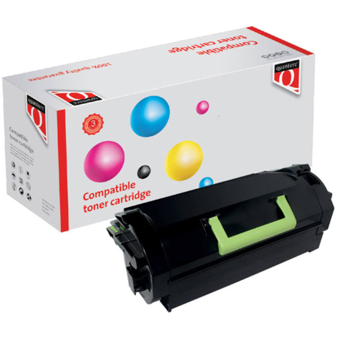 Tonercartridge Quantore alternatief tbv Lexmark 62D2H00 zwart
