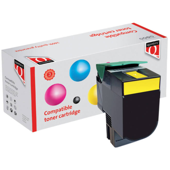 Tonercartridge Quantore alternatief tbv Lexmark C544X2YG geel