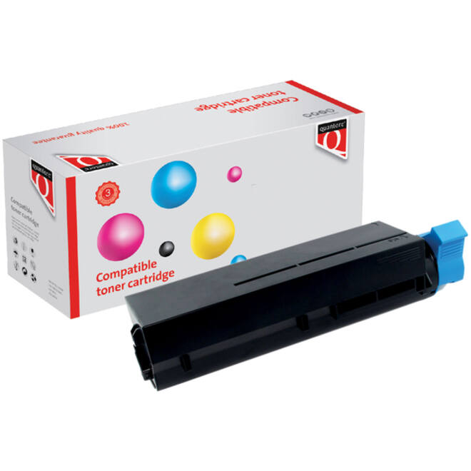 Toner Quantore alternatief tbv Oki 45807102 zwart