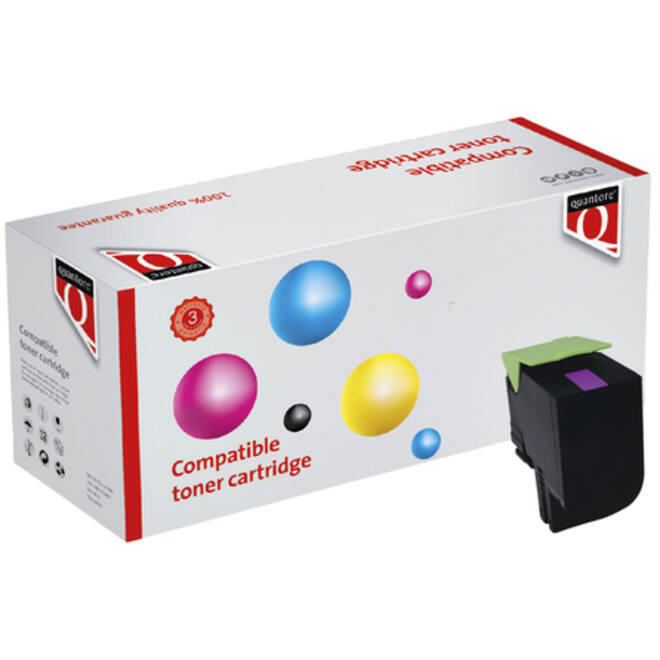 Tonercartridge Quantore alternatief tbv Lexmark 71B20M0 rood