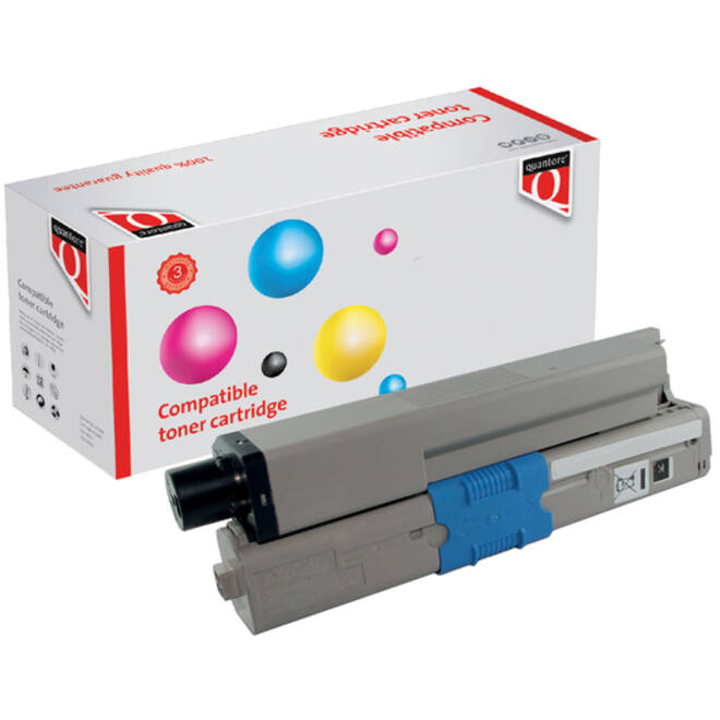 Toner Quantore alternatief tbv Oki 46508712 zwart