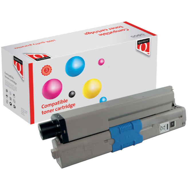Toner Quantore alternatief tbv Oki 46490608 zwart