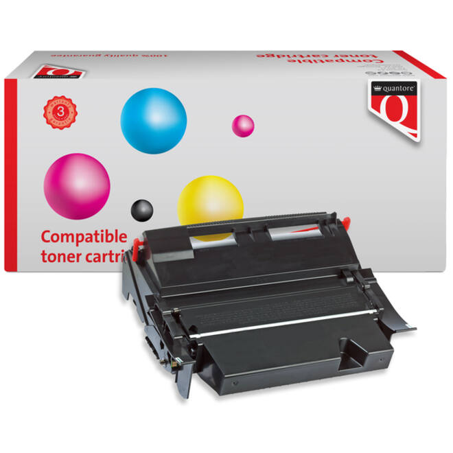 Tonercartridge Quantore alternatief tbv Lexmark 64036SE zwart