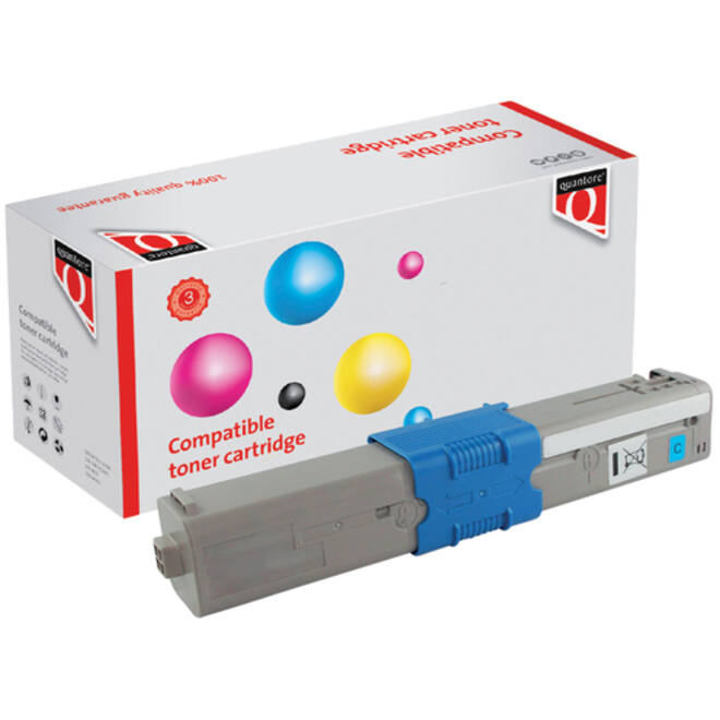 Toner Quantore alternatief tbv Oki 46508711 blauw