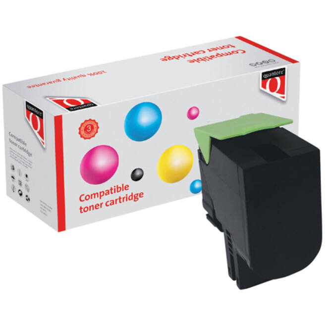 Tonercartridge Quantore alternatief tbv Lexmark 24B6011 zwart