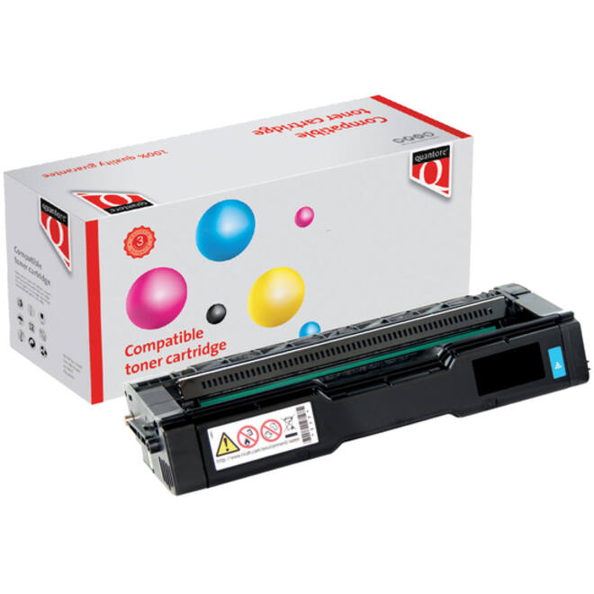 Toner Quantore alternatief tbv Ricoh 407900 blauw