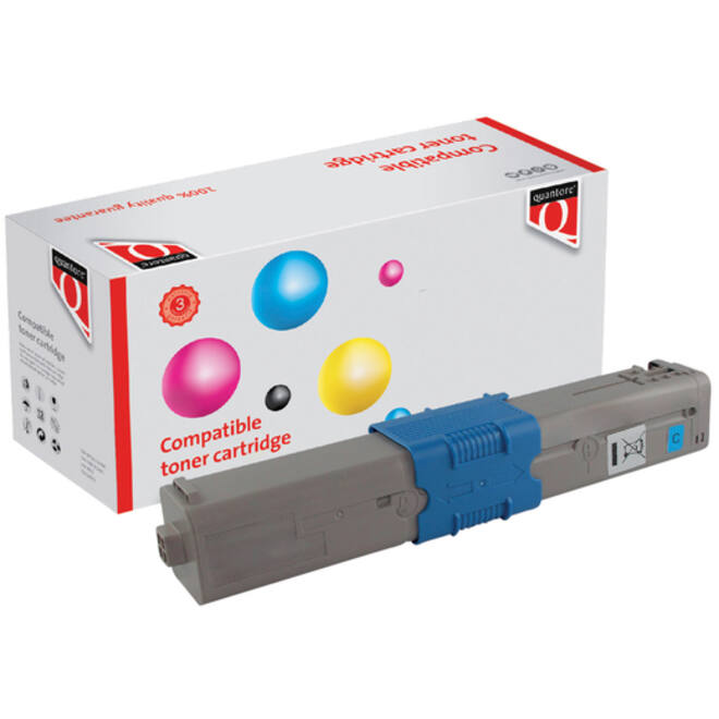 Toner Quantore alternatief tbv Oki 44844507 blauw
