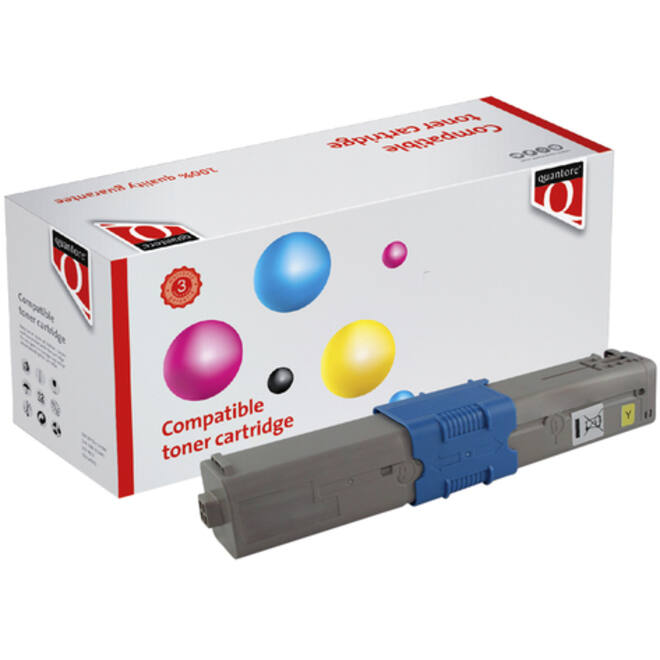 Toner Quantore alternatief tbv Oki 44844505 geel