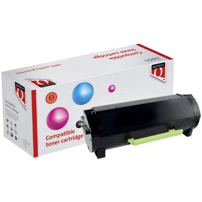 Tonercartridge Quantore alternatief tbv Lexmark 24B6035 zwart