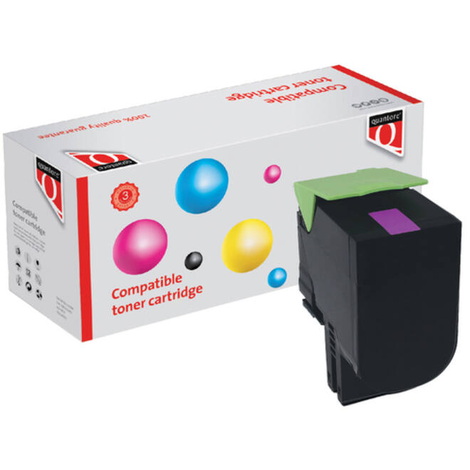 Tonercartridge Quantore alternatief tbv Lexmark 24B6009 rood