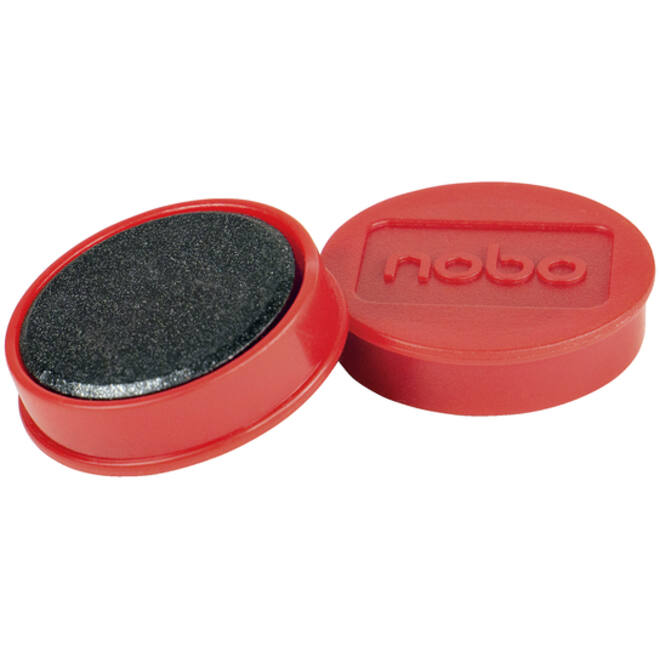 Magneet Nobo 32mm 800gr rood 10 stuks