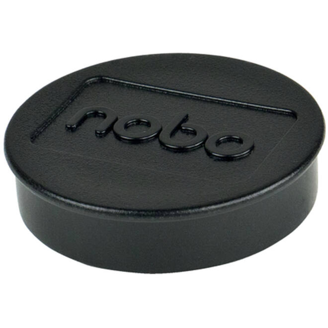 Magneet Nobo 38mm 2500gr zwart 10 stuks