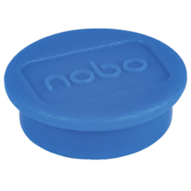 Magneet Nobo 24mm 600gr blauw 10stuks