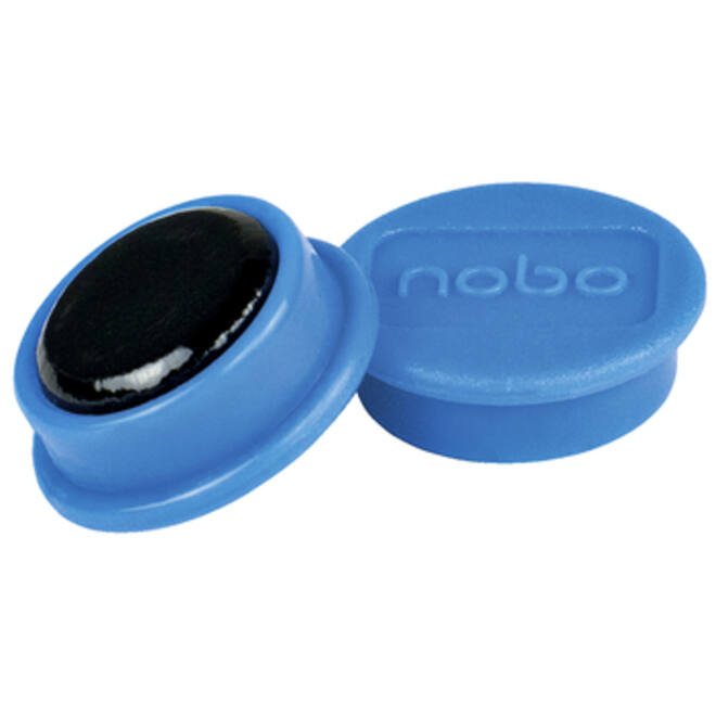 Magneet Nobo 24mm 600gr blauw 10stuks