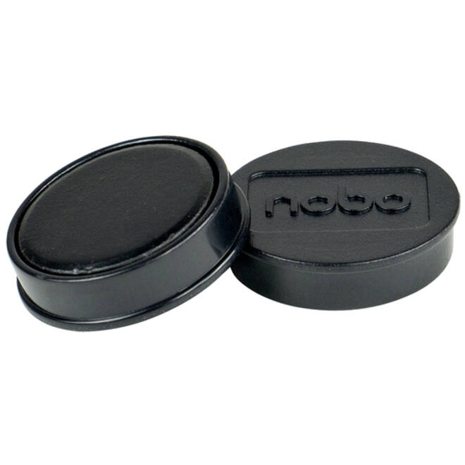 Magneet Nobo 32mm 800gr zwart 10stuks
