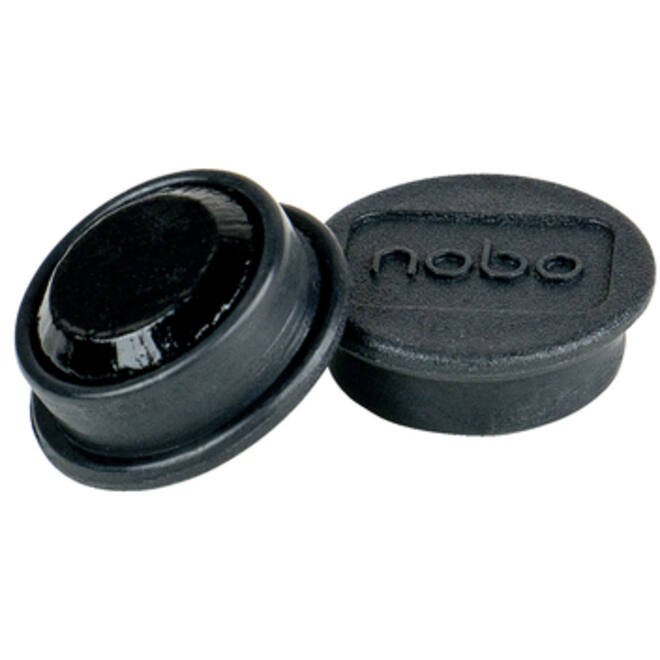 Magneet Nobo 13mm 100gr zwart 10stuks