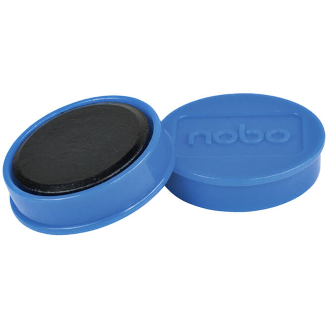 Magneet Nobo 32mm 800gr blauw 10stuks
